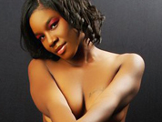 Dark skinned ebony babe